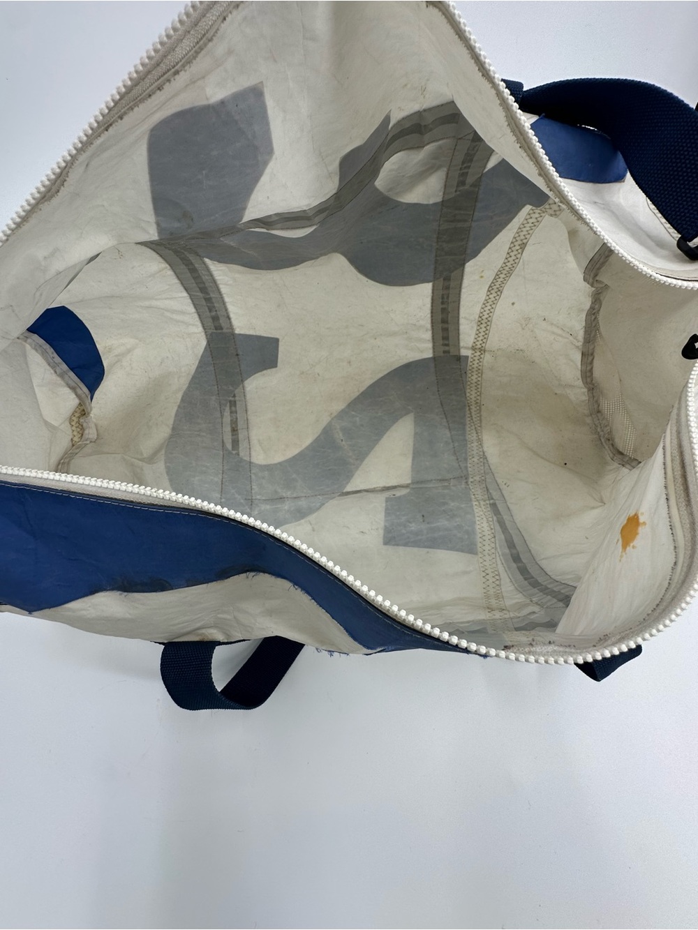 Navy & White Sailcloth Duffel Bag - Picture 12 of 16
